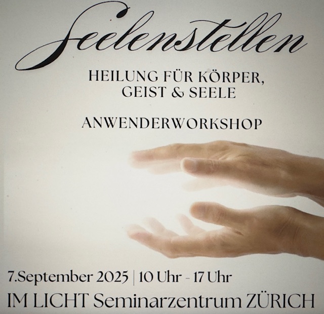 SEELENSTELLEN – Anwenderworkshop! Heilung für Körper, Geist & Seele – IM LICHT Zürich